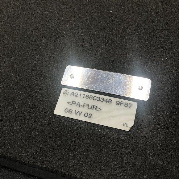 Mercedes Benz Floor Mats Set Driver/Passenger 2001-2008 Interior Rugs Black - Picture 10 of 11